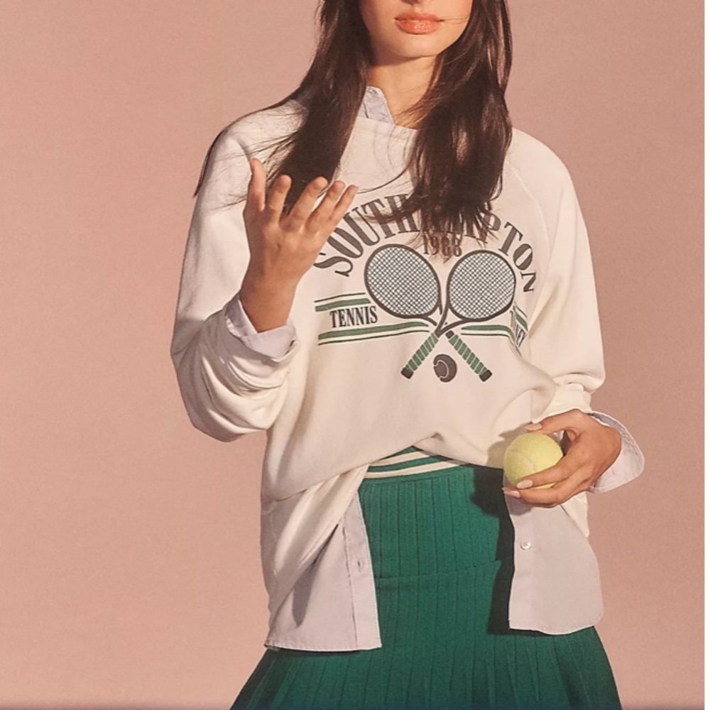 Retro Brand Tennis Sweater